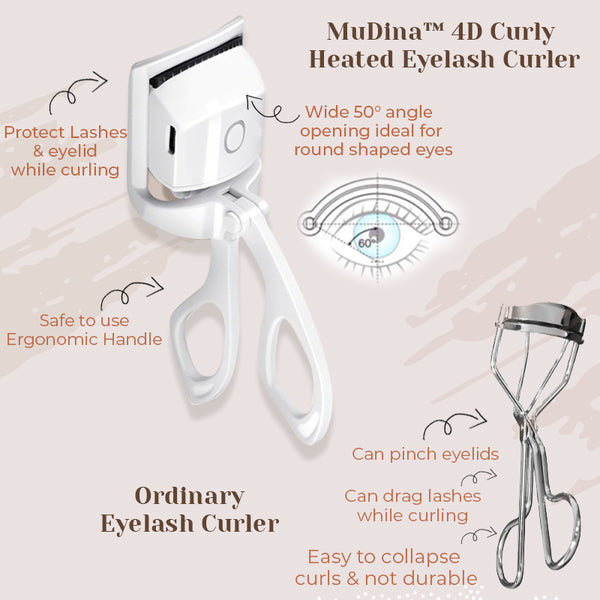 MuDina ™ 4D Curly Heated Eyelash Curler
