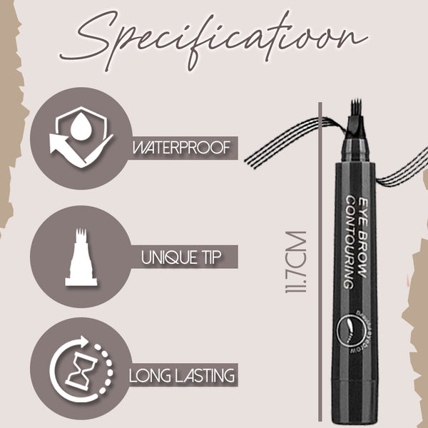 ChordBeaux™ 4 Tipped Precision Brow Pen