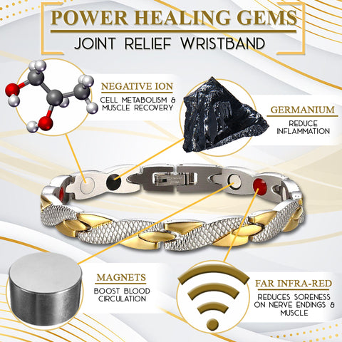 Negative Ion And Germanium Energy Joint Relief Wristband 