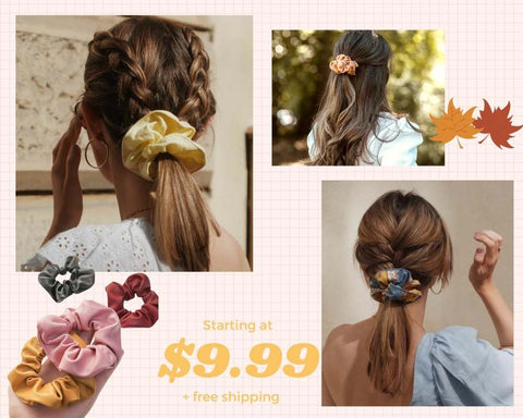 Elevate Your Hairstyle with our Trendy Scrunchie Collection