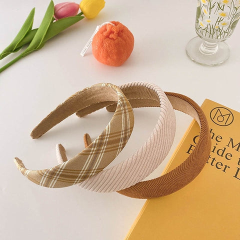 beautiful corduroy headbands -  great hair accessories for fall and winter season