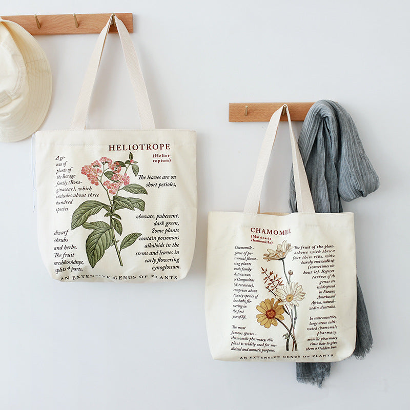 Botanical Flowers Tote Bag - Tristar Boutique