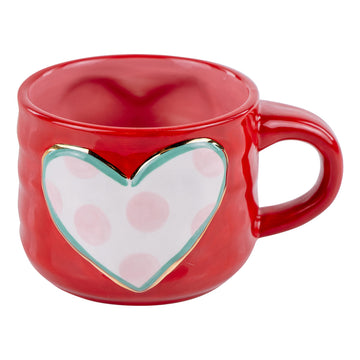 Red Heart Mug