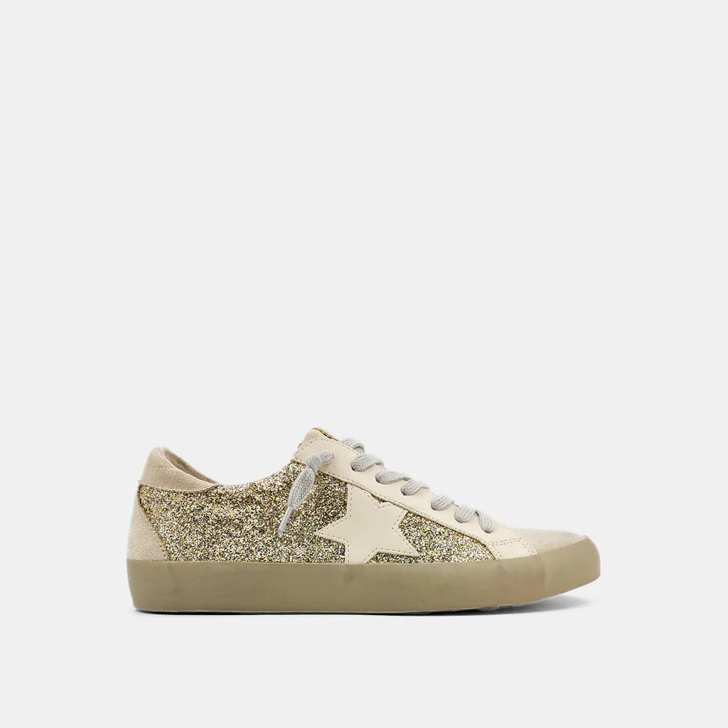 ShuShop Paula Low Top Gold Glitter Sneaker – Jonah Brown Boutique