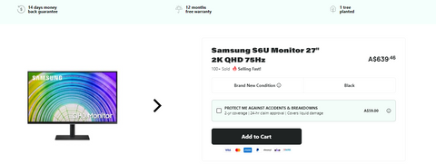 Refurbished Samsung Monitor on Reebelo