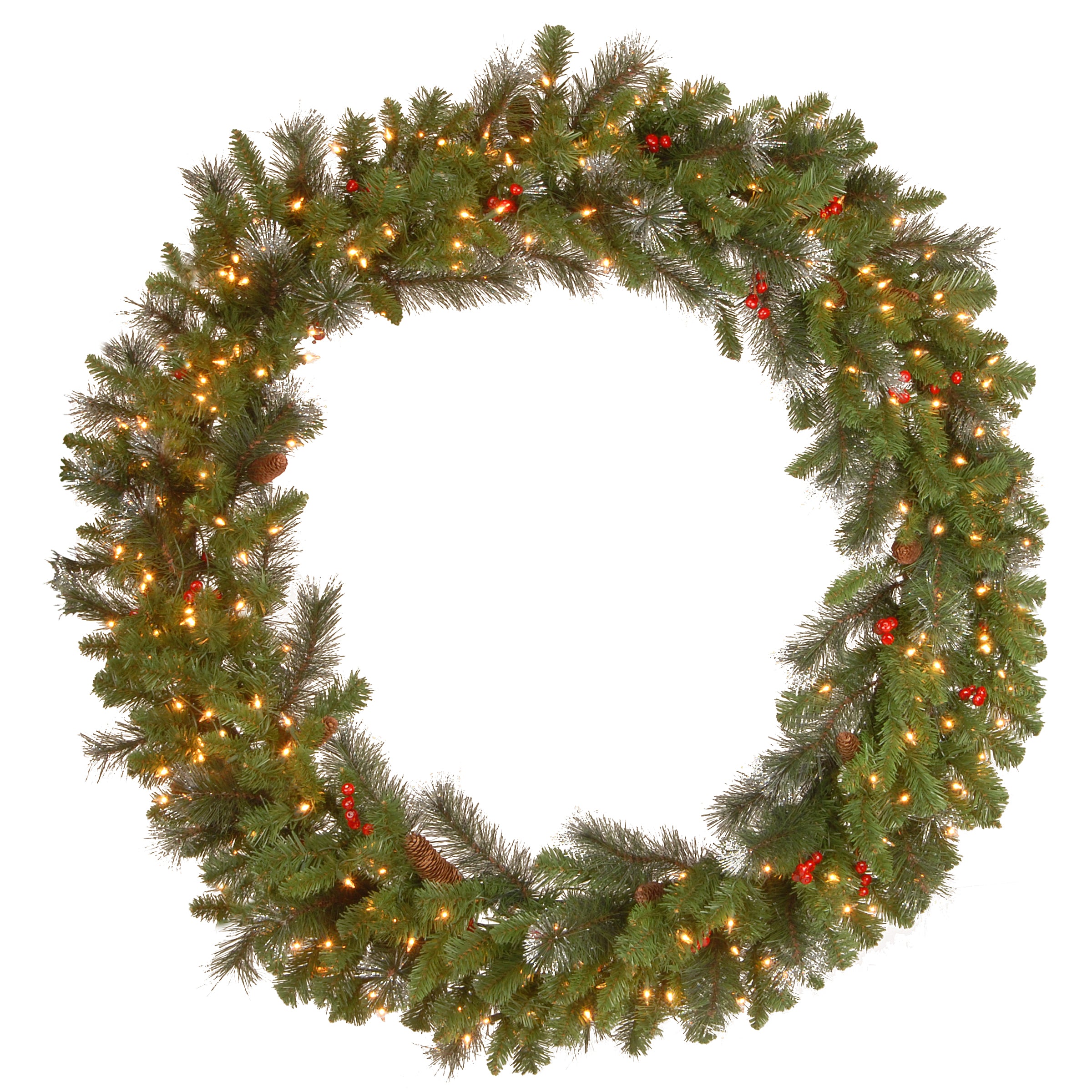 National Tree Company Pre-Lit Artificial Christmas Garland, Green, Win