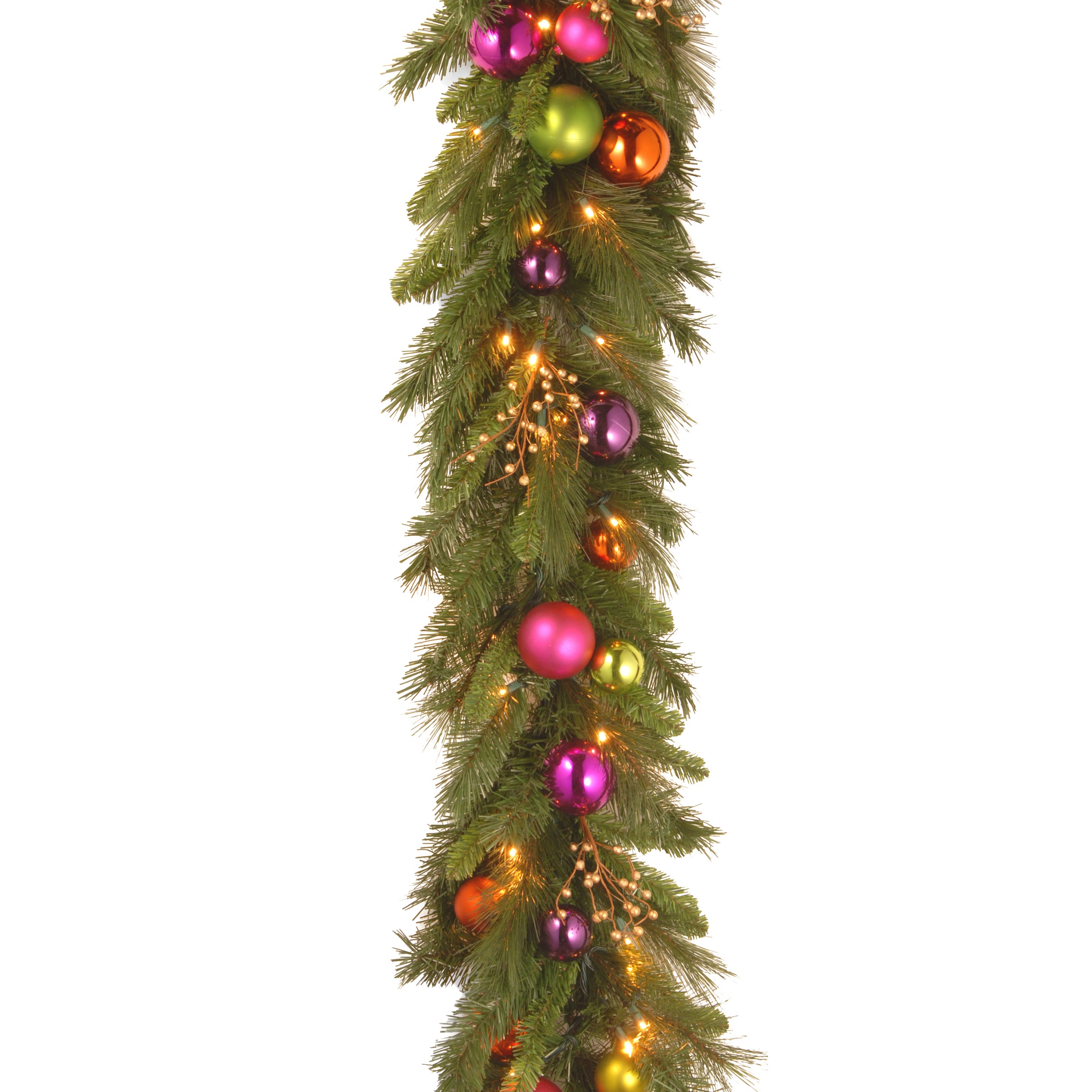 National Tree Company Pre-Lit Artificial Christmas Garland, Green