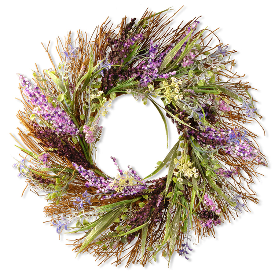 National Tree Company Artificial Hanging Wreath, Vine Stem Base, Decor