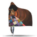 African Black Kid Hooded Blanket - Colorful Melanin Poppin 