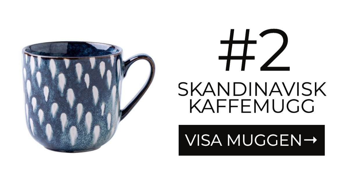 Blå Kaffekopp Keramik