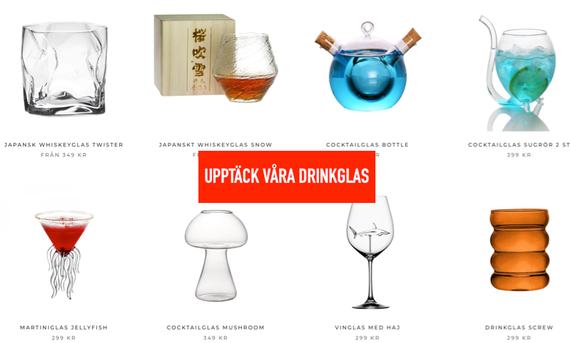 Unika Cocktailglas Billigt