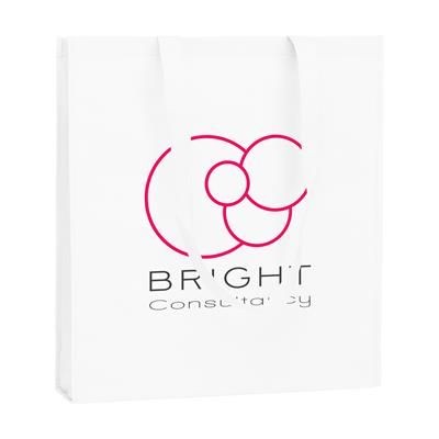 Branded Promotional PRO-SHOPPER SHOPPER TOTE BAG in White Bag From Concept Incentives.