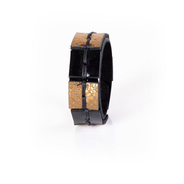 Women's Wide Cuff V Shape Leather Bracelet – The Nash Glam Company