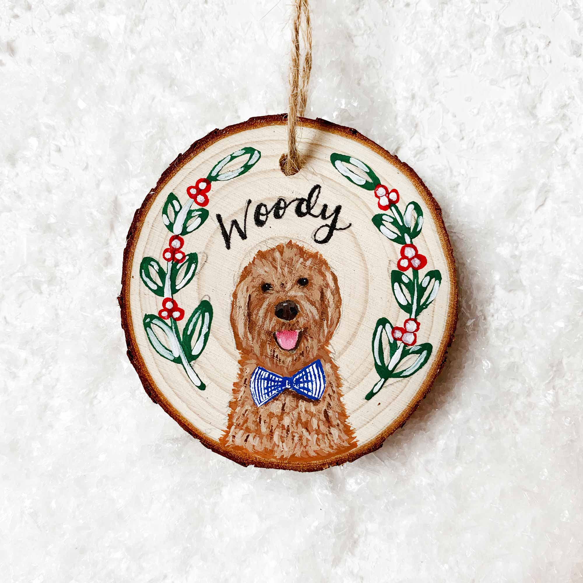 Custom Hand-painted Pet Ornament - LARGE SIZE - Kristin L. Murphy