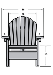 Adirondack chair dimensions