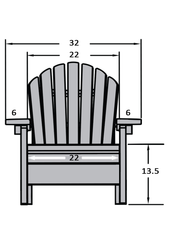 Adirondack chair dimensions