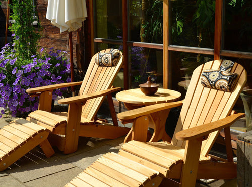 ADD CUSTOM ADIRONDACK CHAIR SEAT CUSHIONS - 200 Colors - woodjoyteak.com