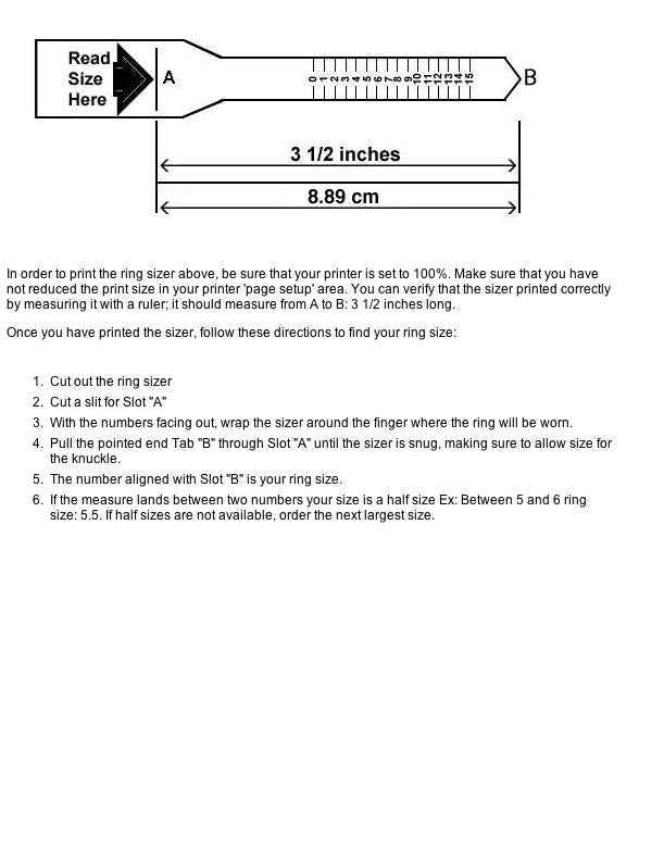 Ring Size Chart – JaeBee