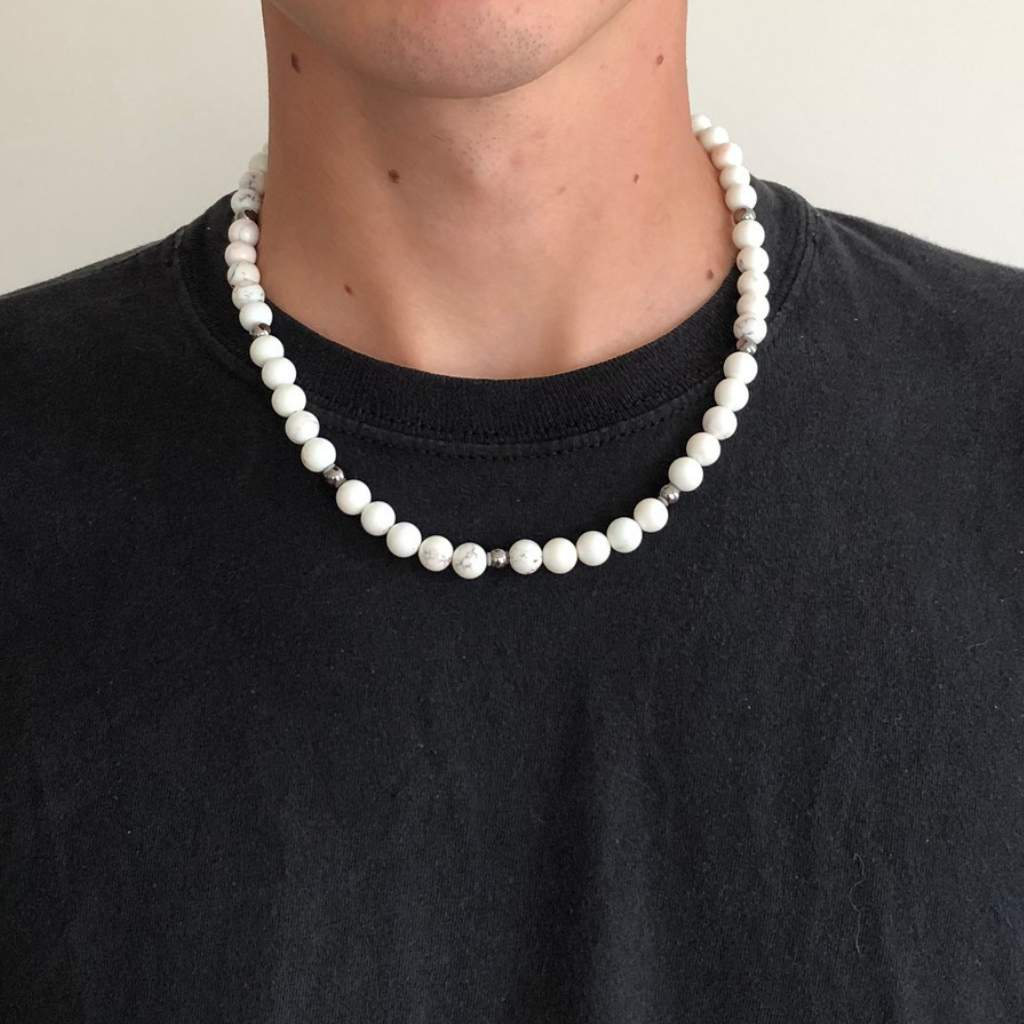 Buy Surfer Necklace Mens Beaded Necklace Natural Stone Collar Native Boho  Jewelry Tribal Necklaces for Women Beaded Choker Gift Online in India - Etsy