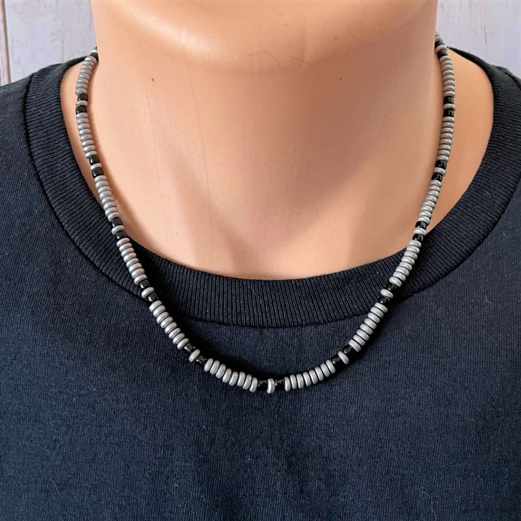 New! Silver Star Beaded Necklace – The Sterling Link