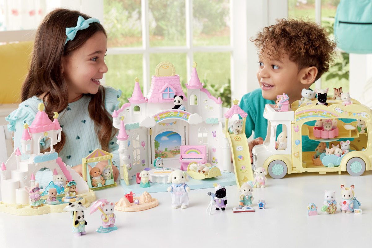 Collect all the play sets and figures in the 2024 Calico Critters Baby Nursery series!