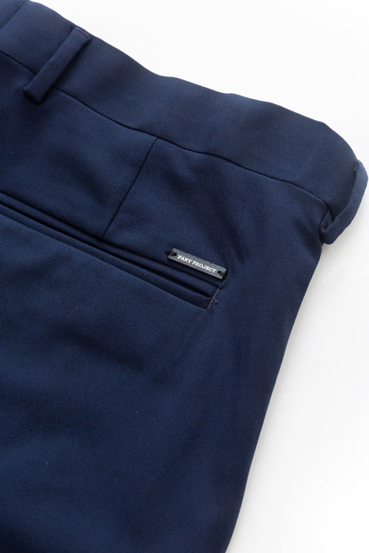

Navy Blue Slim Fit Stretch Formal Pants