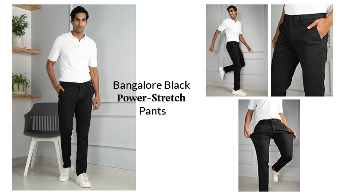 Bangalore Black Power Stretch Pants
