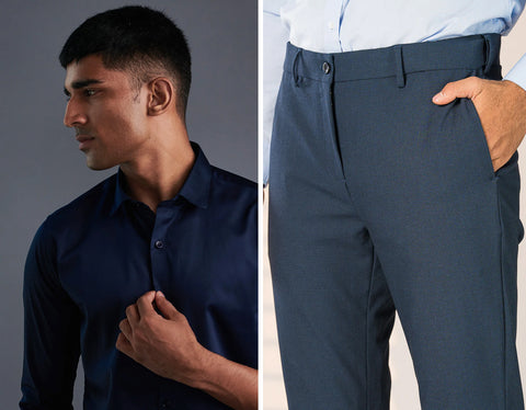 Blue Trousers Men