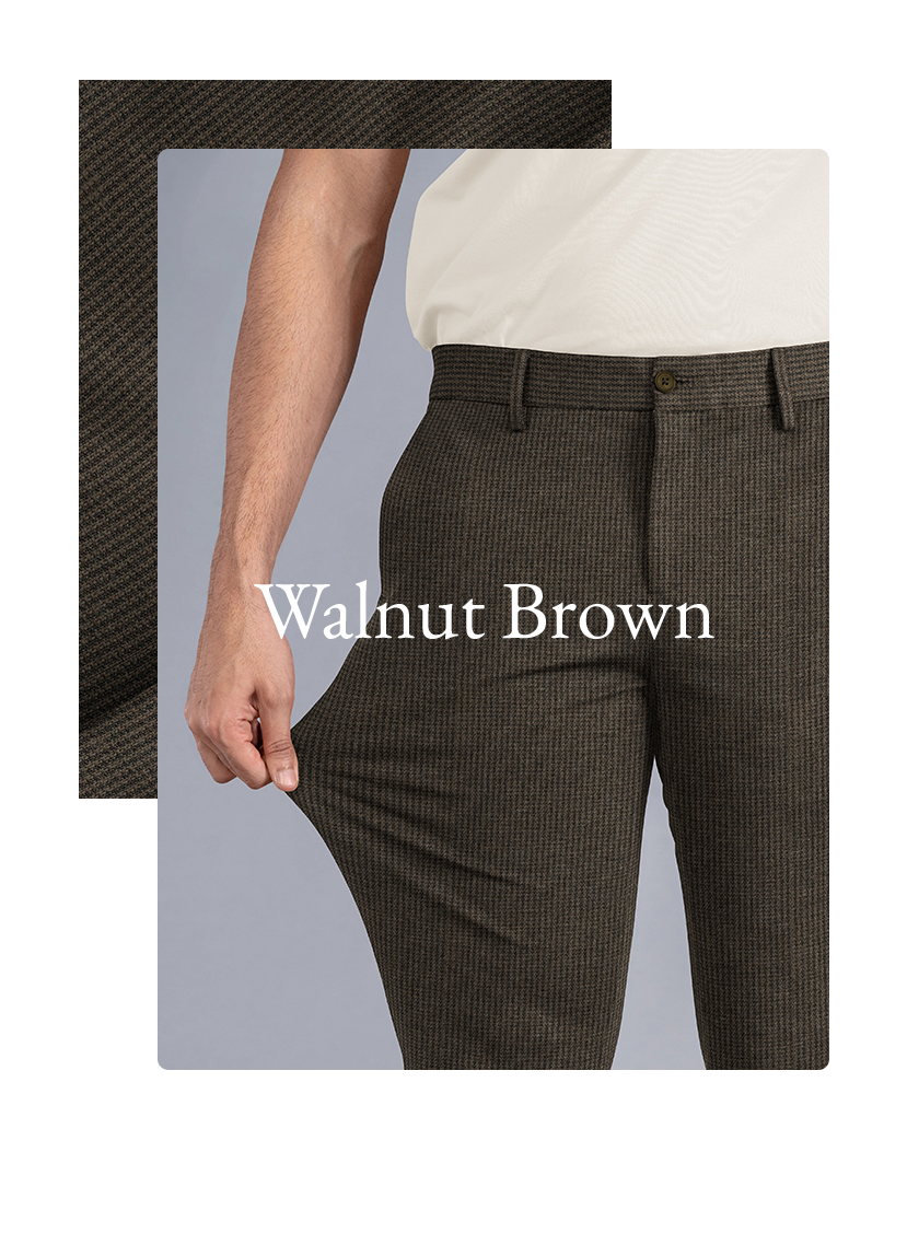 Brown Formal Pants for Men