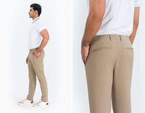 Camel Formal Trousers