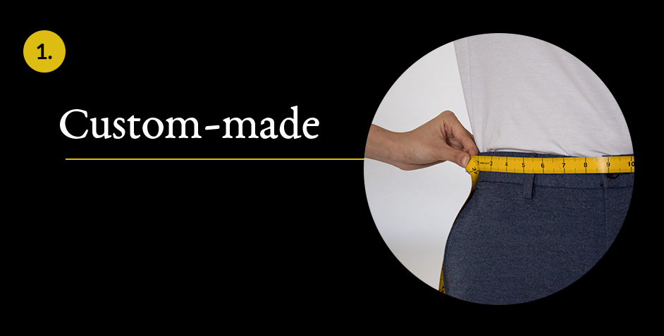 Custom-made pants for men