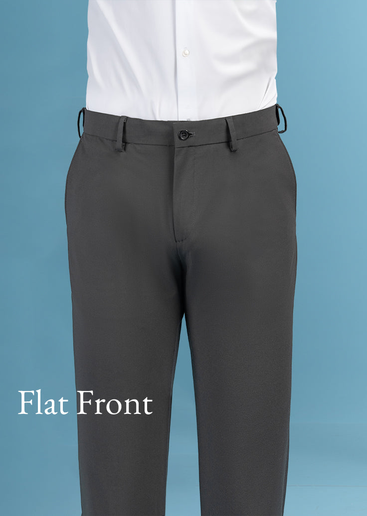 flat front pants for men