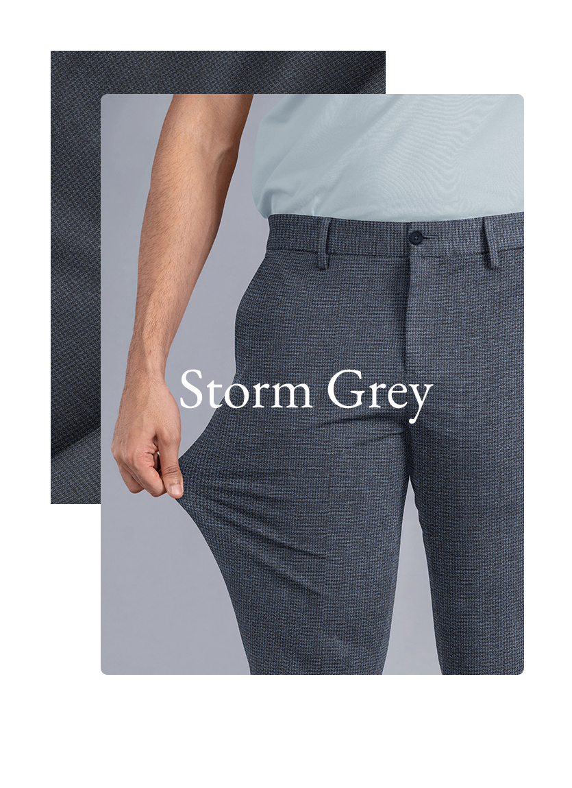 Grey Formal Pants for Men