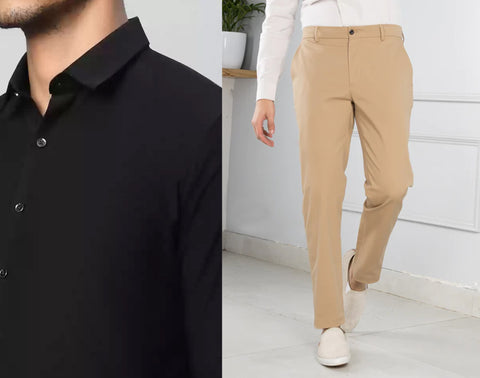 Best Pants to wear with White shirt. | White shirts, Black and white shirt,  Combination pants