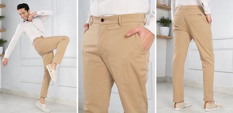 Khaki Chinos for Men