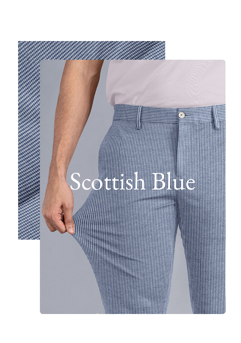 Scottish Blue Pants for Men