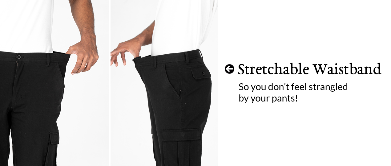 6 Pocket Black Pant | GET 20% Off – Reccy