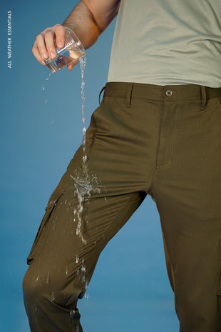 qolati Men's Cargo Pants Water Resistants Ripstop Sweatpants