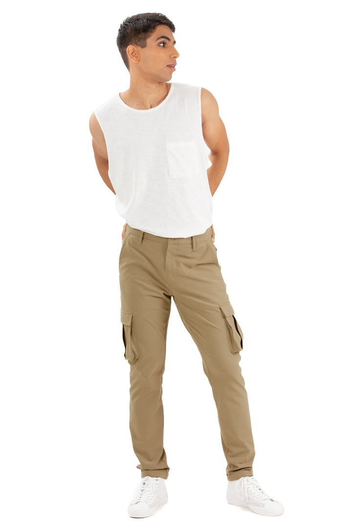 Camel Stretch Cargo Pants – The Pant Project