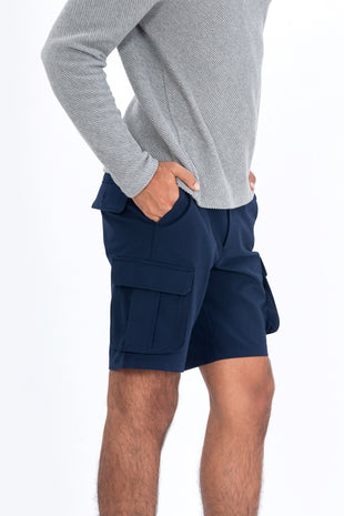 men's print detail pocket shorts - Feroos