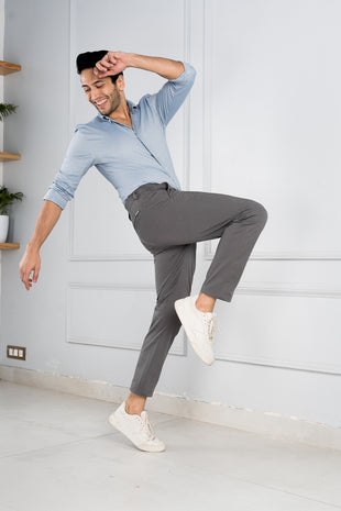 Bogart Man Premium Slim-Leg Stretch Formal Trousers