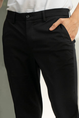 Double Black Houndstooth Power-Stretch Pants