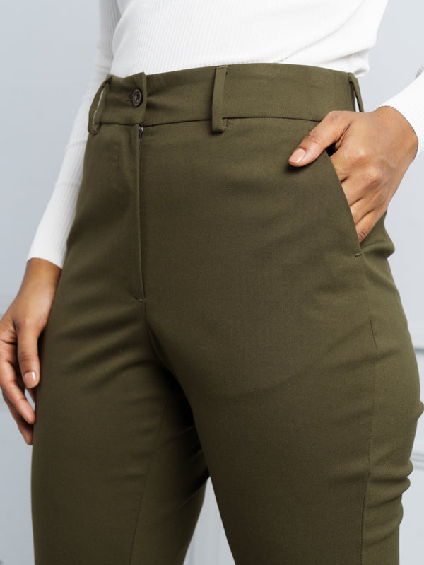 Buy Women's Eco Navy Stretch Pants Online In India