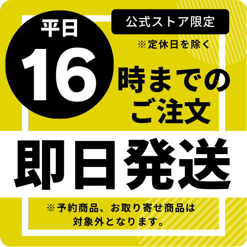 16時までの注文は即日発送