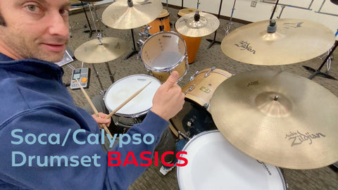 Soca Calypso Drumset BASICS _video link