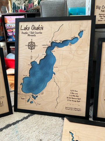 Lake Osakis Lake Map