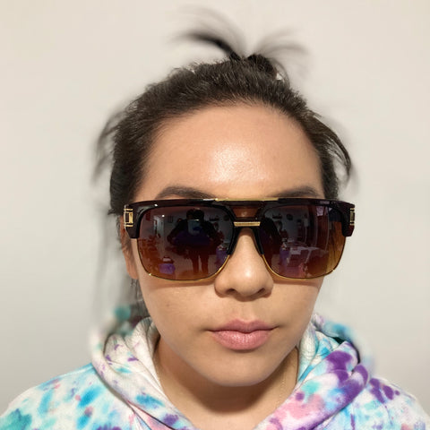 woman wearing gazelle sunglasses