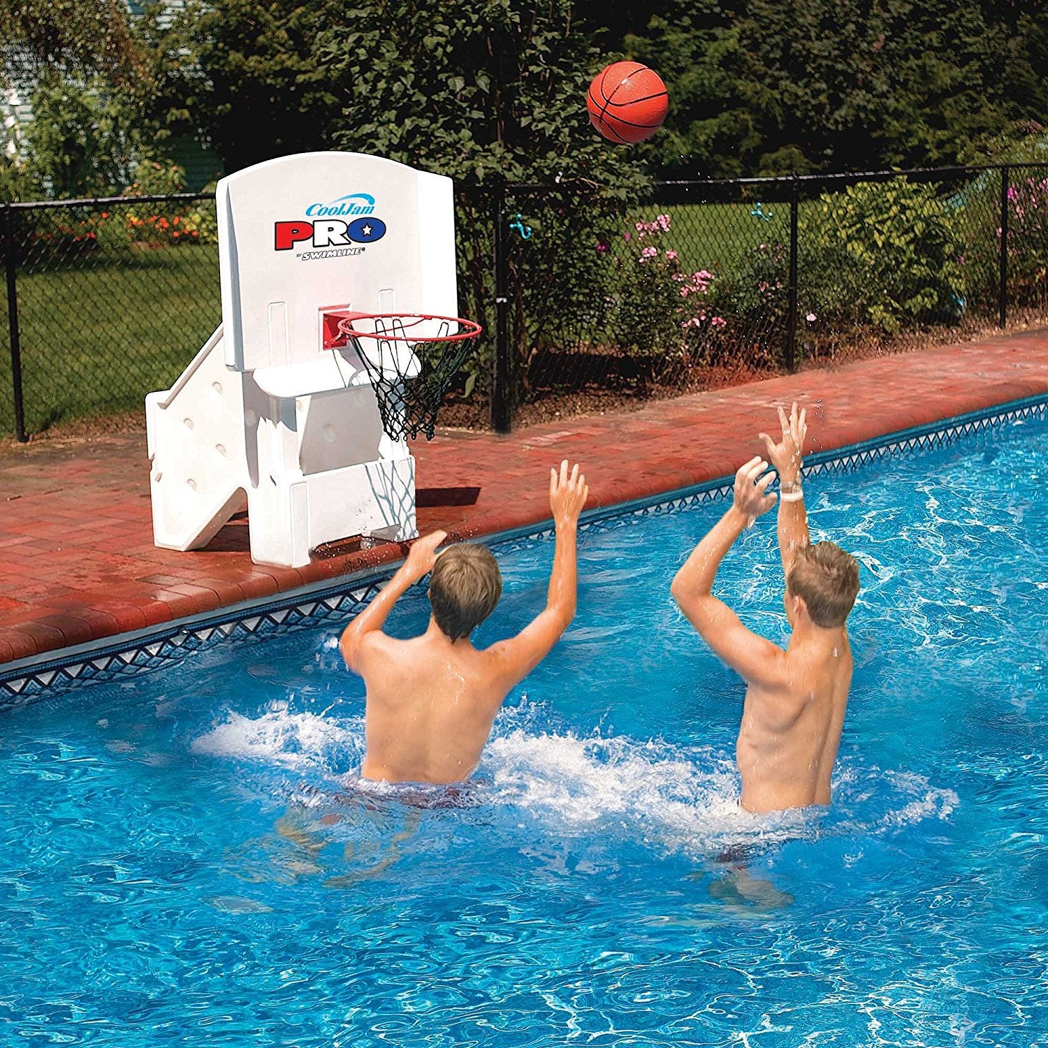 Pool Jam Poolside Basketball and Volleyball Combo Set - Leisure Depot