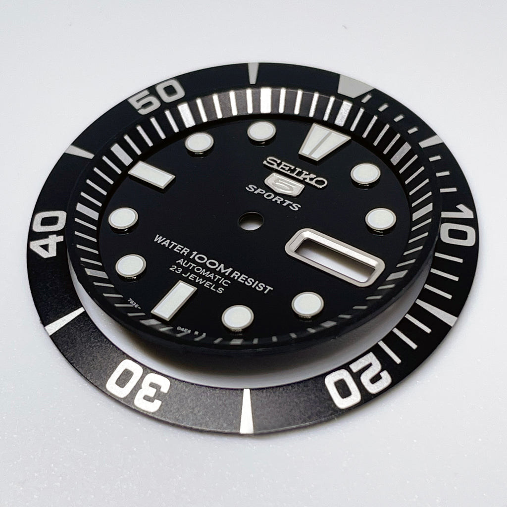 Dial + Bezel Insert + Chapter Ring (black set) for Seiko SNZF17k1 and –  EnhancedHome&Carry