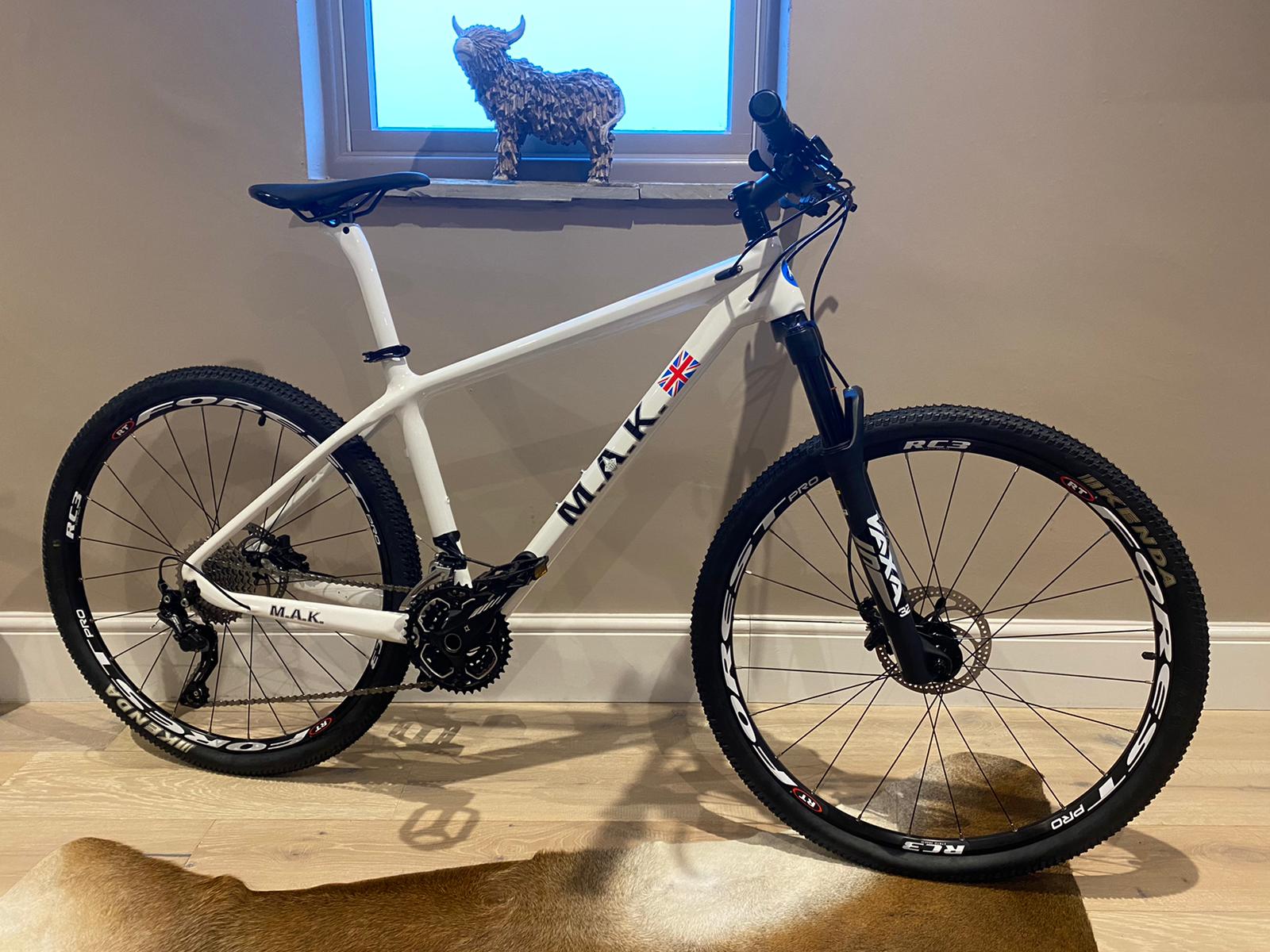 carbon fibre hardtail mountain bike